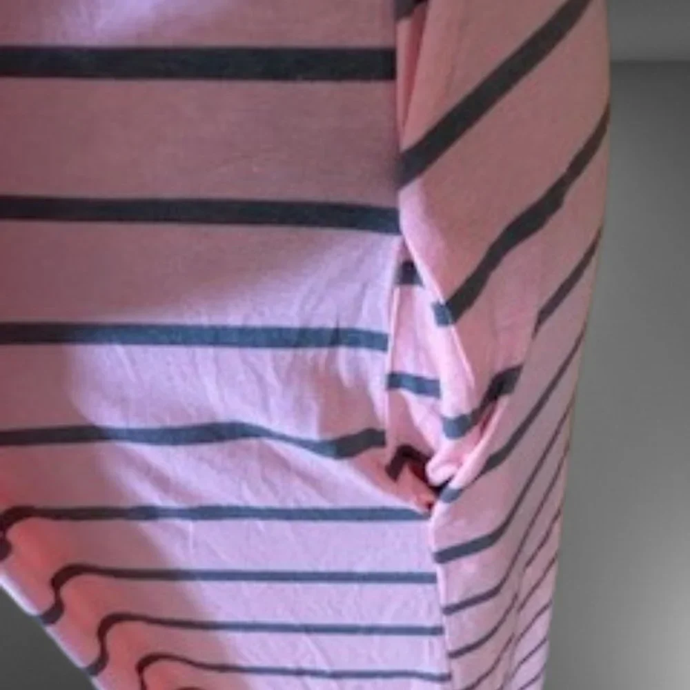Coral Striped Maxi Dress 5126 NWT Boutique - Picture 3 of 7